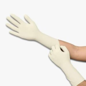 25 Pairs Extra Thick Disposable Latex Gloves, Double Length, Double Protection, Large Size, for Medical Exams, Veterinary, Cleaning, Cooking, Gardening