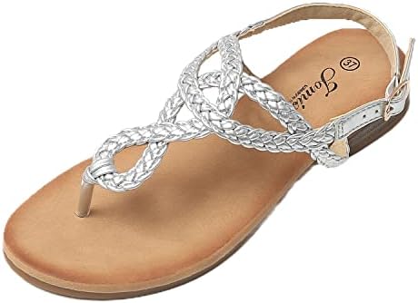 JOMIX Summer Women Sandals Elegant Flat Flip Flops Sandals Comfortable