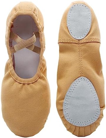 LALAFINA 1 Pair Belly Dance Shoes Ballet Slippers Soft Bottom Slippers for Women Brown Flats Women’s Slippers Girls Flat Shoes Dancing Shoes Pocket Shoes Bell Dance Shoes Pointed Shoes Miss