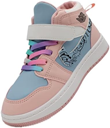 Lucky Kids Boys Girls High-Top Sporty Stylish Athletic Fashion Sneakers for Walking Running & Streetstyle for Toddlers/Little Kids