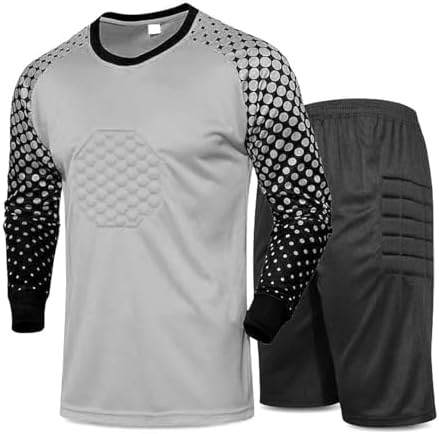 Profession Goalkeeper Soccer Jersey, Goalie Shirts, Child Women Men Football Suit, Sponge Protection Doorkeeper Shirt Shorts, Youth and Adult Sizes