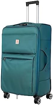 Re-flection Voyager Carry-on Suitcase, Lightweight Vertical Series Travel Soft Luggage Trolley, 4 Spinner Wheels