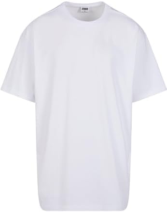 Urban Classics Men Basic Oversized T-Shirt Wide Cut, Long Tee, Short Sleeves Shirt with Crew Neck, 100% Jersey Cotton