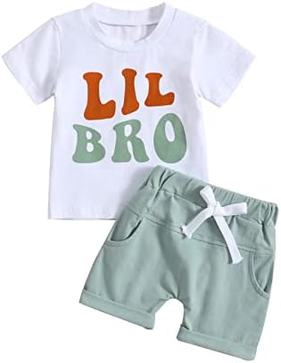 Frietlebird Big Brother Little Brother Matching Outfits Sibling Matching Outfits Newborn Baby Boy Shirt Shorts Summer Clothes