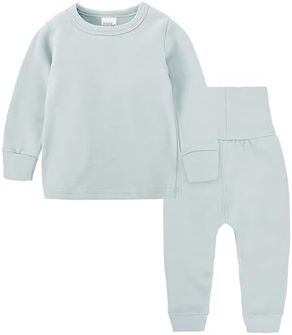 Baby Girls Boys Thermal Underwear Set for Baby Boys Toddler Cotton Base Layer Soft Warm Jammies (Light Pink, 2-3 Year)