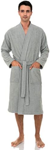 TowelSelections Mens Robe, Cotton Terry Cloth Bathrobe, Soft Bath Robe for Men