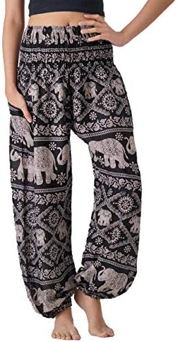 B BANGKOK PANTS Harem Pants Women Yoga Boho Clothes with Pockets