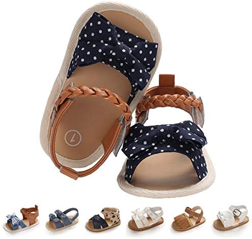 Baby Girl Sandals Summer Crib Shoes Bowknot Soft Sole Infant Girls Princess Dress Flats First Walker Shoes