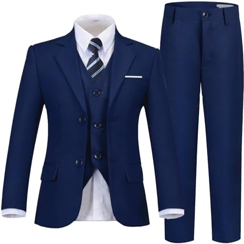 Boys Suit Kids Suits Tuxedo for Boys Toddler Vest Pants Set Ring Bearer Outfit Dress Clothes