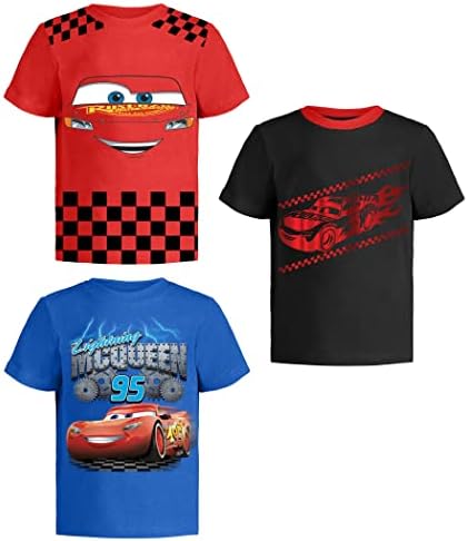 Disney Cars Lightning McQueen Pixar Graphic T-Shirt (Sets) Tow Mater Doc Cruz Finn Outfit Tee Toddlers Birthday Kids Clothes