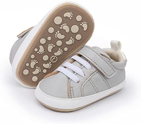 E-FAK Baby Boys Girls Shoes Soft PU Leather Infant Sneakers Rubber Sole Moccasins Oxford Loafers Toddler Walking Wedding Uniform Dress Shoes