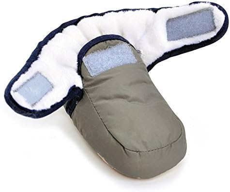 Estamico Baby Boys Girls Hook and Loop Winter Warm Boots Crib Shoes