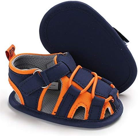 Isbasic Infant Baby Boys Girls Summer Beach Sandals Breathable Athletic Anti-slip Soft Sole Newborn First Walker Crib Shoes