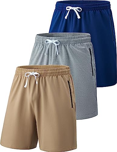 Liberty Imports mens Men's Sweat Shorts With Zipper Pockets Shorts