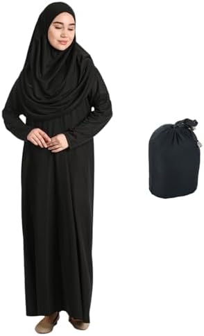 Prien Muslim Dress For Women With Hijab, Abaya, Instant Prayer Clothes Set, Islamic Wear, Dubai Kaftan Jilbab Burqa