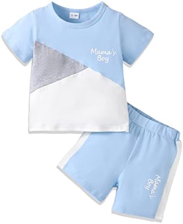 Renotemy Toddler Baby Boy Clothes Summer Outfits Infant Boy Clothing For Little Kid Shorts Sets