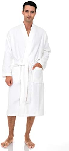 TowelSelections Mens Robe, Cotton Terry Cloth Bathrobe, Soft Bath Robe for Men