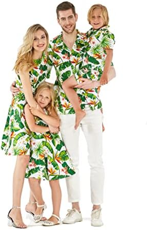 Matchable Family Hawaiian Luau Men Women Girl Boy Clothes in Bird of Paradise