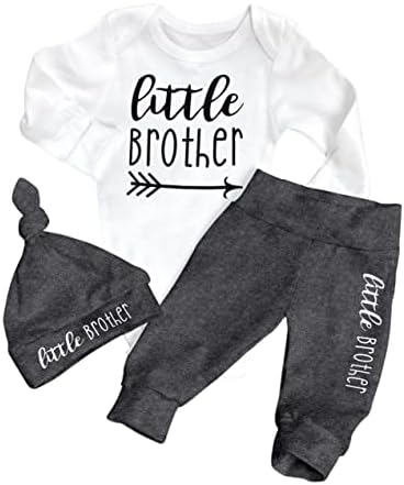 AGAPENG Baby Boy Clothes Letter Print Long Sleeve Tops Sweatshirt Pants Fall Winter Outfit Set