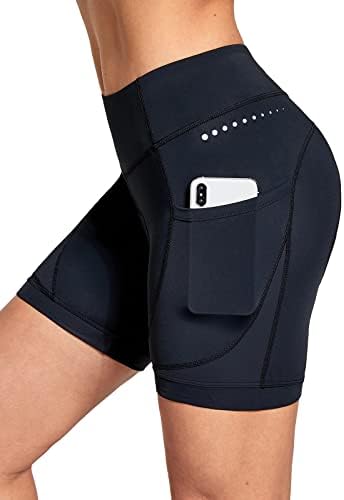 BALEAF Women's 4D Padded Bike Shorts Cycling Underwear with Padding Pockets Bicycle Pants Biking Tights Spin Gear Clothes