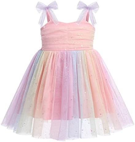 Baby Girls 1st Birthday Outfit Colorful Polka Dots Romper Princess Party Tutu Dress Cake Smash Clothes for Photo Shoot