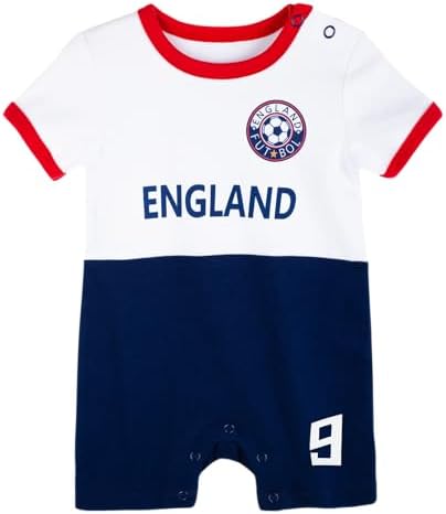 Cnins Sports Fan Baby Jersey Soccer Toddler Outfit Boys 0-24 M Infant Football Jersey Girls Newborn Baby Soccer Romper