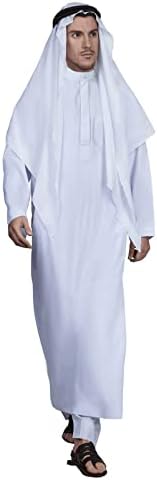 HOMELEX mens Muslim White Muslim Clothes