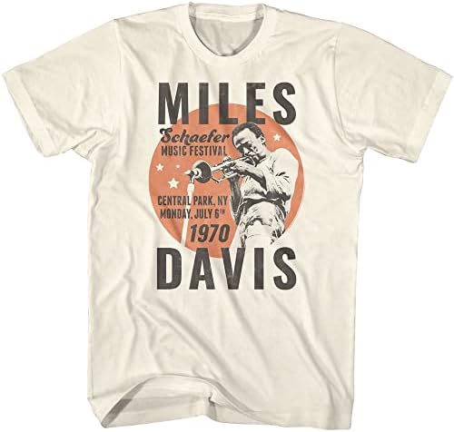 Miles Davis 70s Music Jazz Schaefer Music Festival Adult Short Sleeve T-Shirts Concert Tshirts Cool Graphic Tees