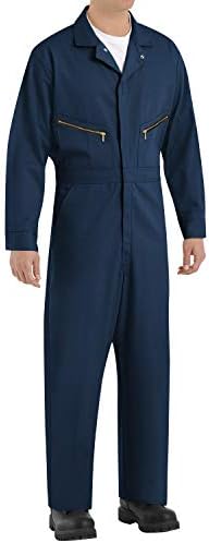 Red Kap Men's Zip-Front Cotton Coverall