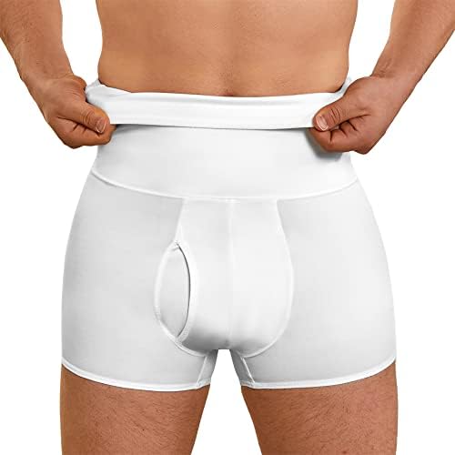 TAILONG Men Tummy Control Shorts High Waist Slimming Underwear Body Shaper Seamless Belly Girdle Boxer Briefs