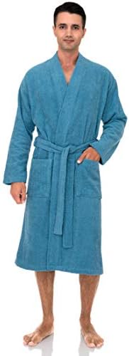 TowelSelections Mens Robe, Cotton Terry Cloth Bathrobe, Soft Bath Robe for Men