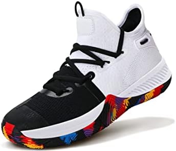 WETIKE Boys Basketball Shoes Non-Slip Girls Sneakers Durable Kids Running Shoes Outdoor Trainers (Little Kid/Big Kid)