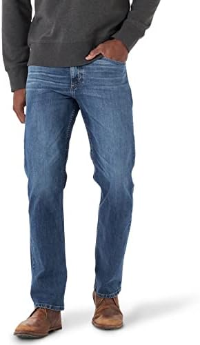 Wrangler mens Free-to-stretch Relaxed Fit Jean Jeans