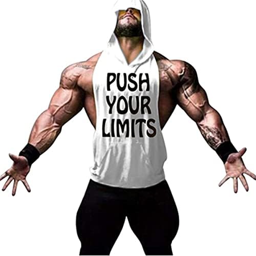 YeeHoo Men Sexy Tank Top Vest Top T-Shirt Gym Muscle Vest Sleeveless Hooded Sports Clothing