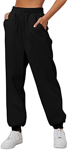 Yovela Womens High Waisted Baggy Sweatpants 2024 Fall Jogger Pants Y2k Trendy Lounge Trousers with Pockets